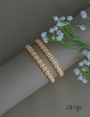 SG1011962 - Gold Plated Pearl Pair Bangles