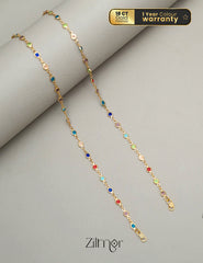 NG101176 - Gold Tone pair Anklet 1-Zilmor