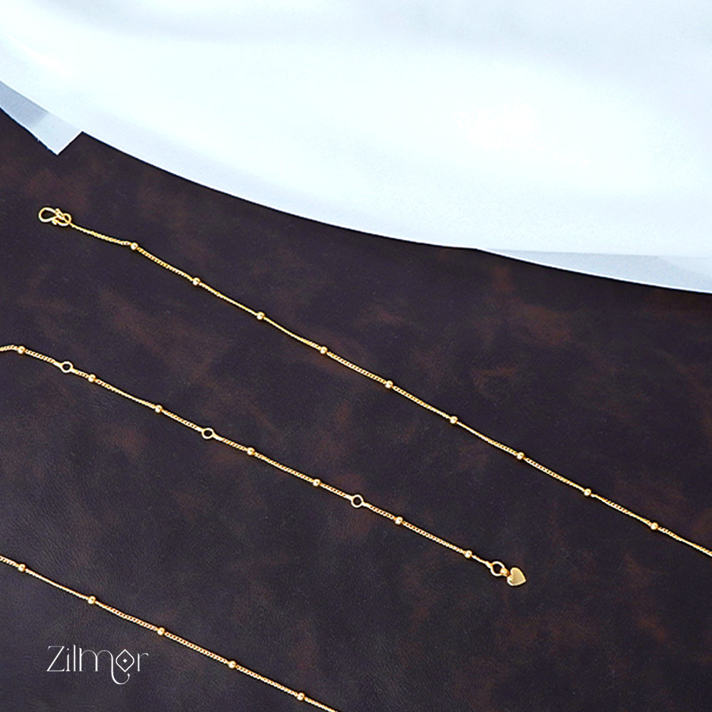 KT1011588 - Gold Toned Traditional Hip Chain