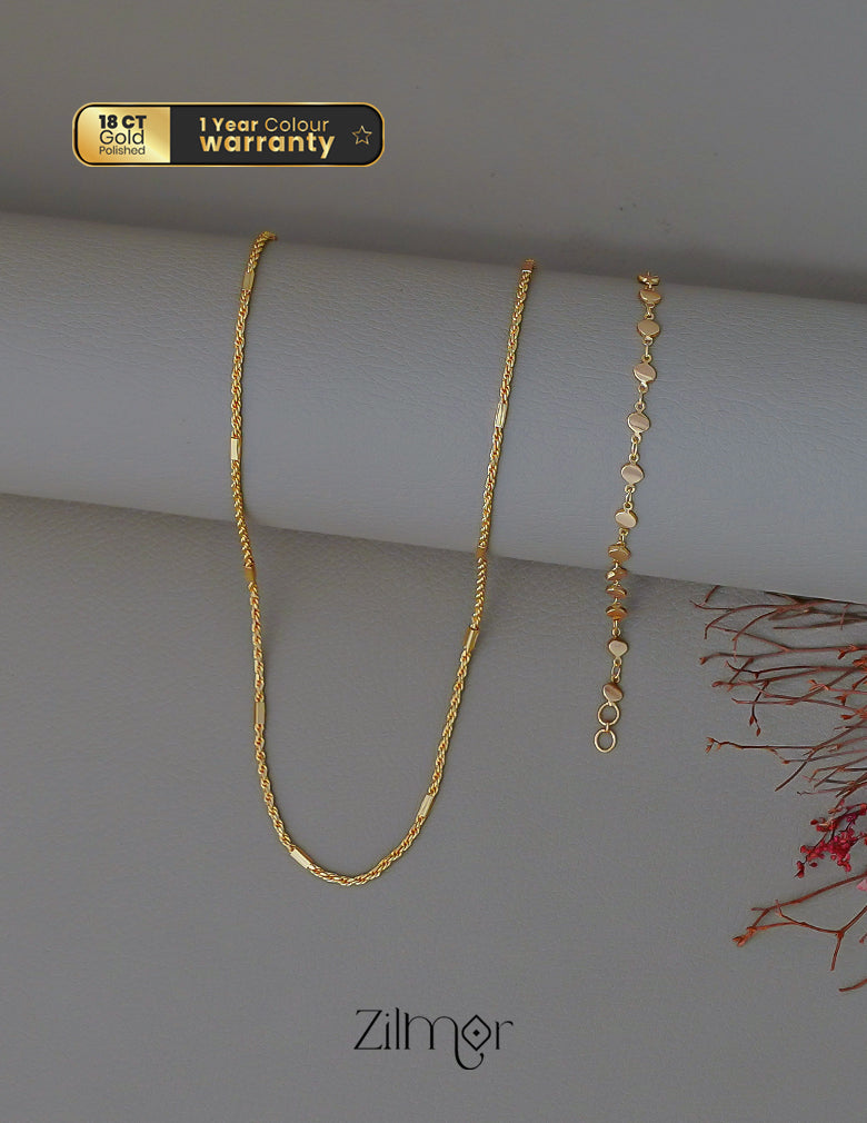 KY1011823 - GoldTone Necklace Bracelet Combo 1-Zilmor