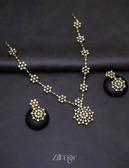 KK101262- AD Stone Necklace with Earring set