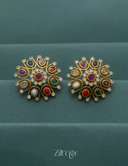 SN101637 - Navarathna Stones Earrings 2-Zilmor