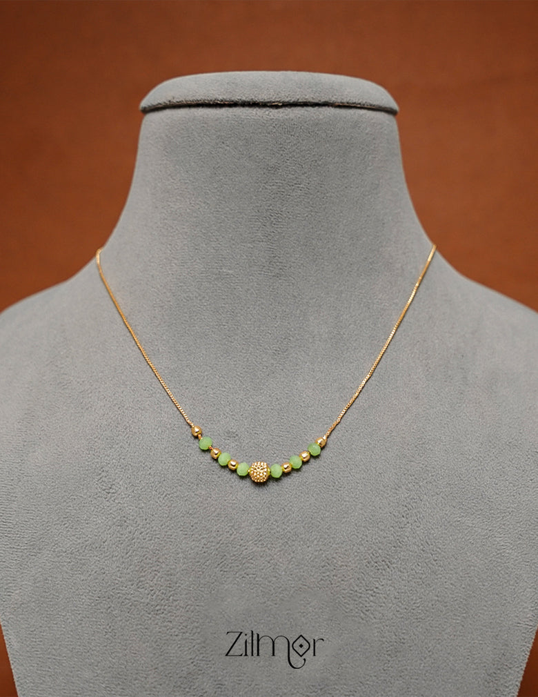 TR101997 - Gold Plated  Simple Necklace 3-Zilmor