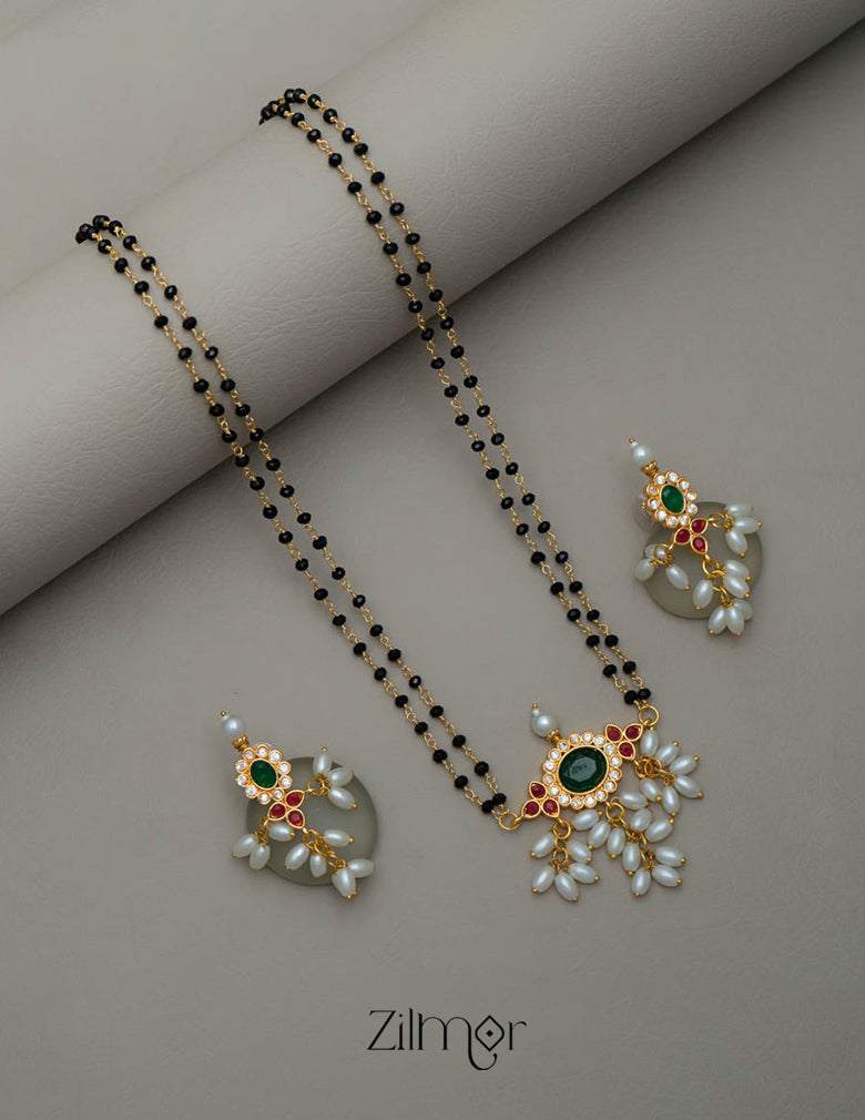 KH101635 - Double layer Necklace Earrings set 2-Zilmor