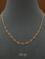 KY101905- Gold Tone Daily Wear Simple Necklace 3-Zilmor