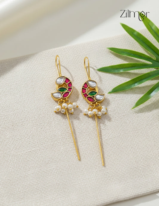 Premium Kemp Peacock with Pearl Earcuff-KS1012202