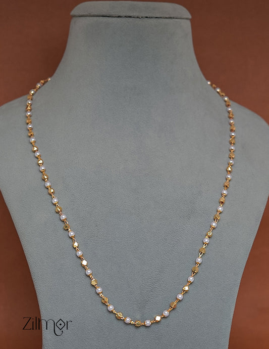PE1011301 - Pearl Beads Daily Wear Simple Necklace