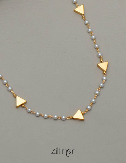 PE101520 - Simple Pearl  Necklace