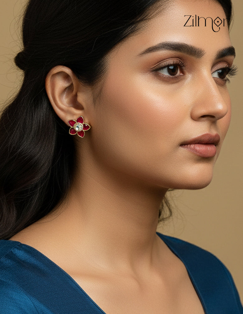 Premium Kemp Flower Earrings - KS1012200