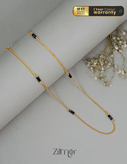 KT1011132- Gold Tone Daily Wear Simple Necklace 1-Zilmor