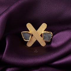 KR200127 - Natural Raw Stone Ring 3-Zilmor