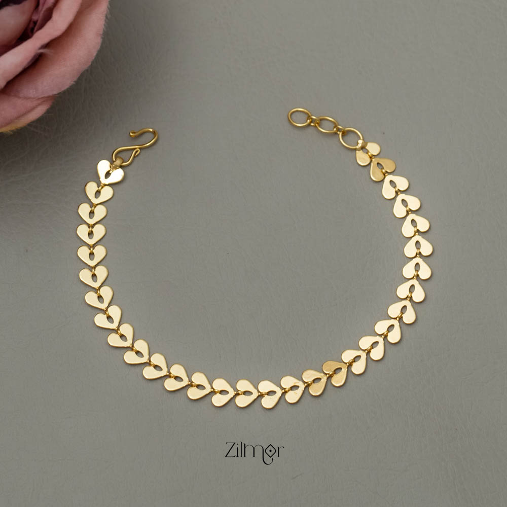 KY101769 - Gold Toned Necklace Bracelet Set