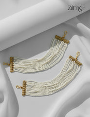 Multi Layer Pearl Bridal Earchain Maatal - KS1012199