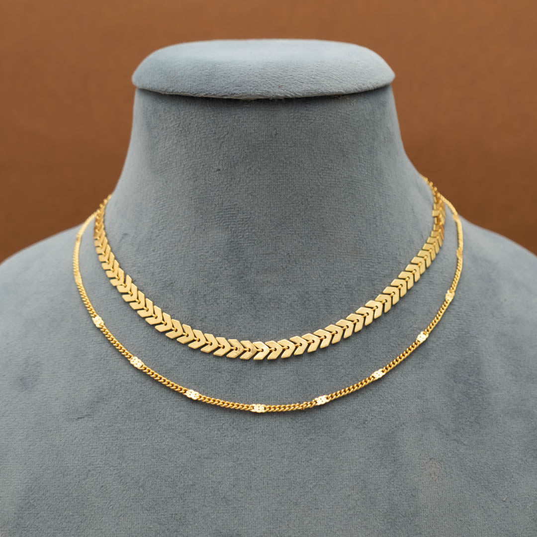 KY101480  -Simple Double layer Necklace