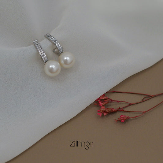 ZN1011508 - AD Stone with Pearl  Earrings