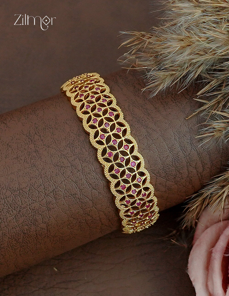 18K Gold Plated AD Stone Bangle - CL1012408