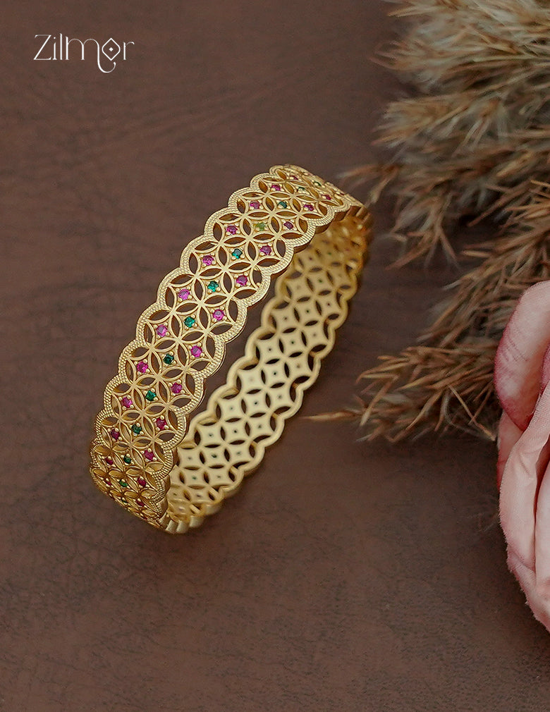 18K Gold Plated AD Stone Bangle - CL1012408
