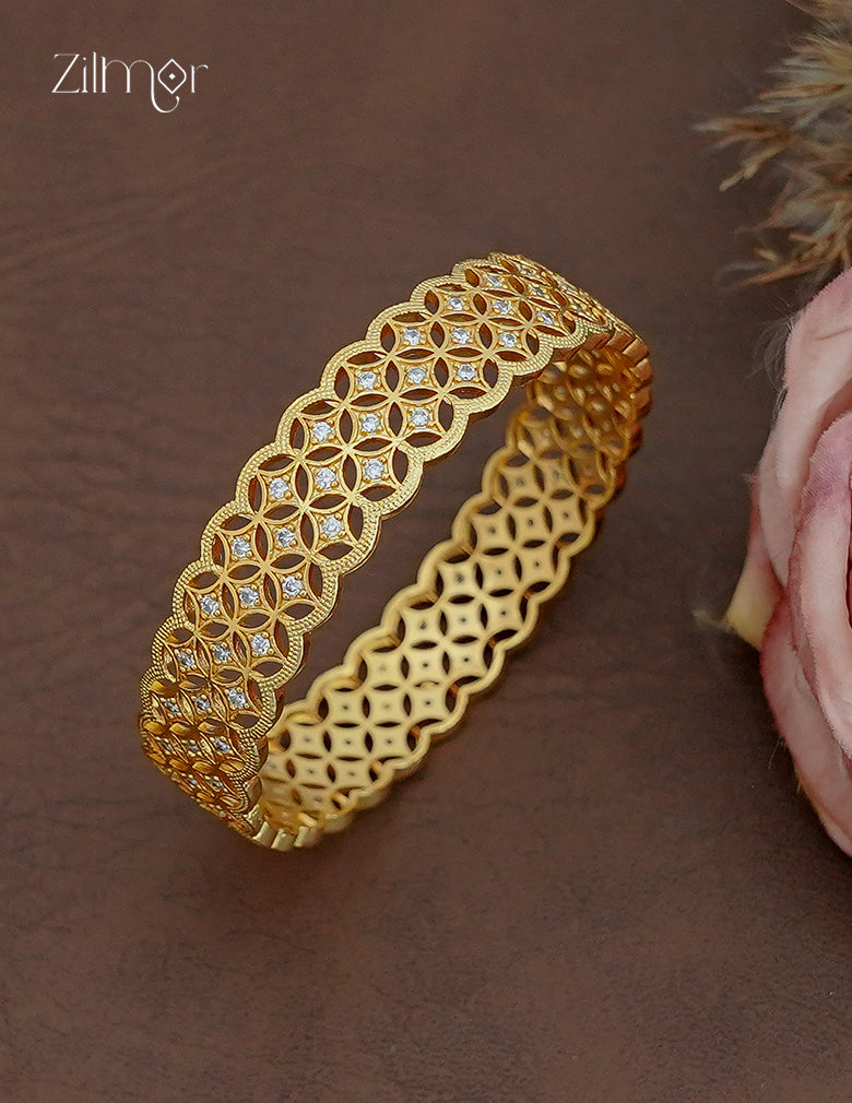 18K Gold Plated AD Stone Bangle - CL1012408