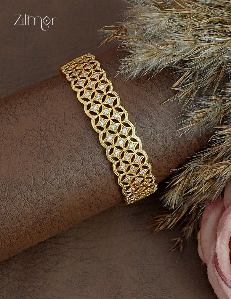 18K Gold Plated AD Stone Bangle - CL1012408