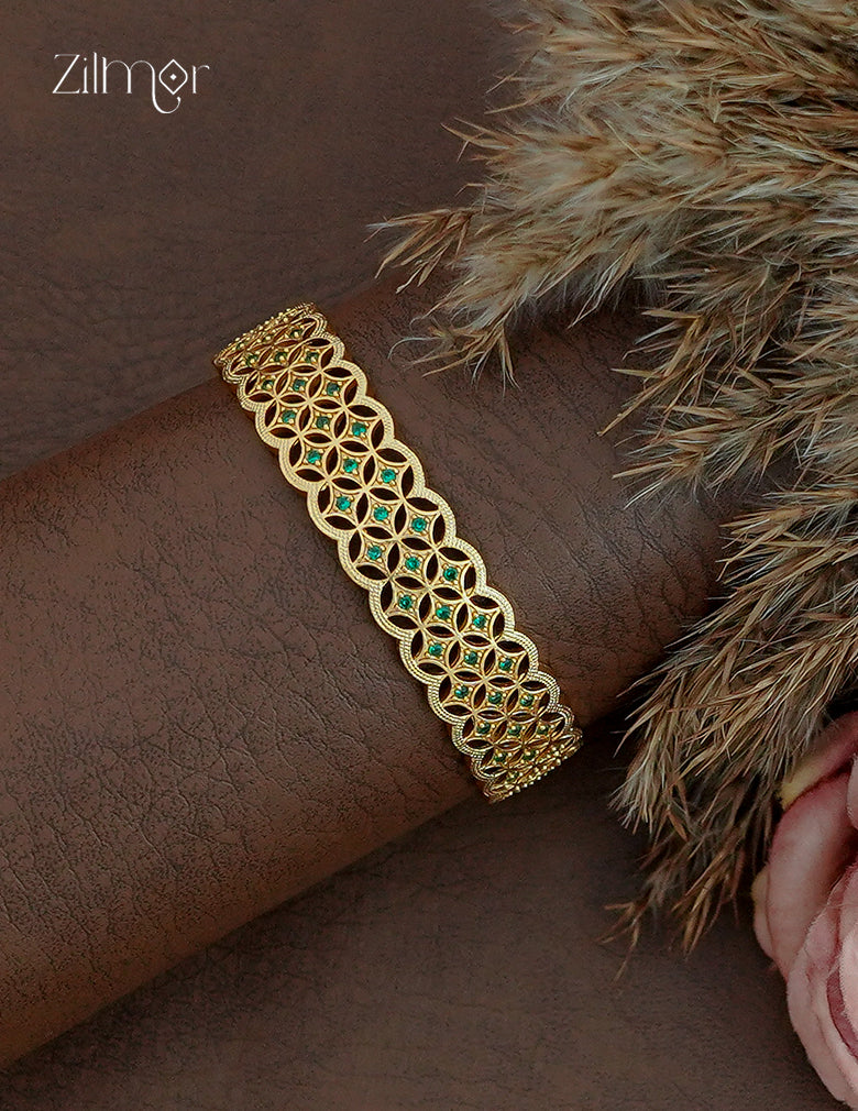 18K Gold Plated AD Stone Bangle - CL1012408