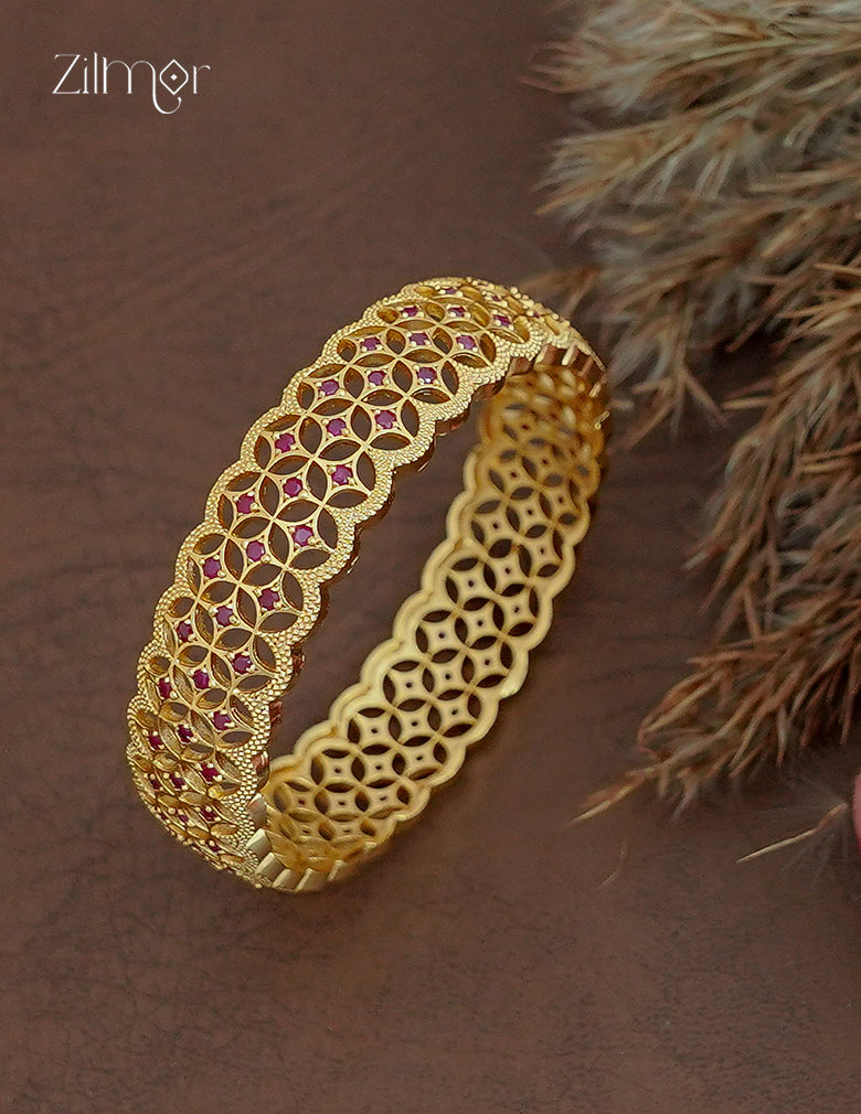 18K Gold Plated AD Stone Bangle - CL1012408
