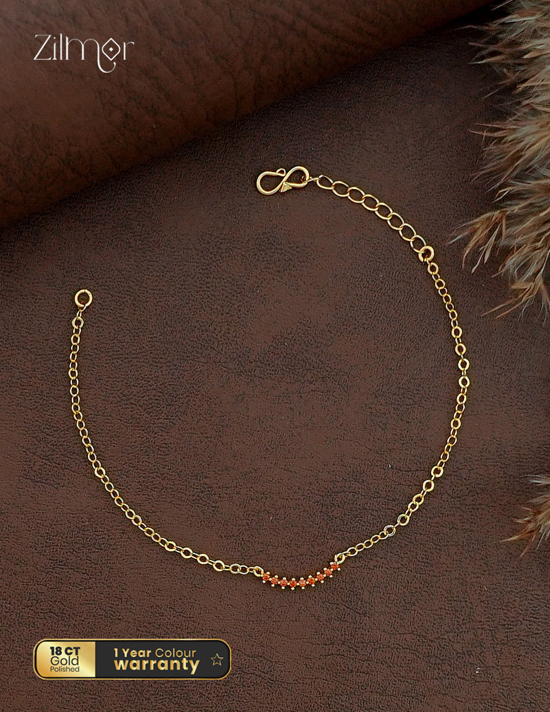18K Gold Plated AD Stone Bracelet- ZQ1012425