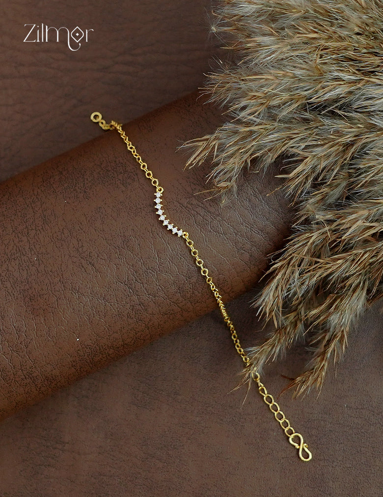 18K Gold Plated AD Stone Bracelet- ZQ1012425