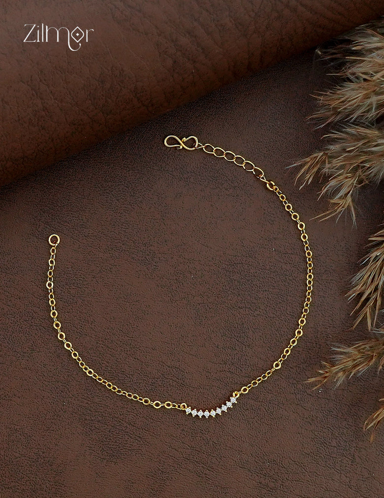 18K Gold Plated AD Stone Bracelet- ZQ1012425