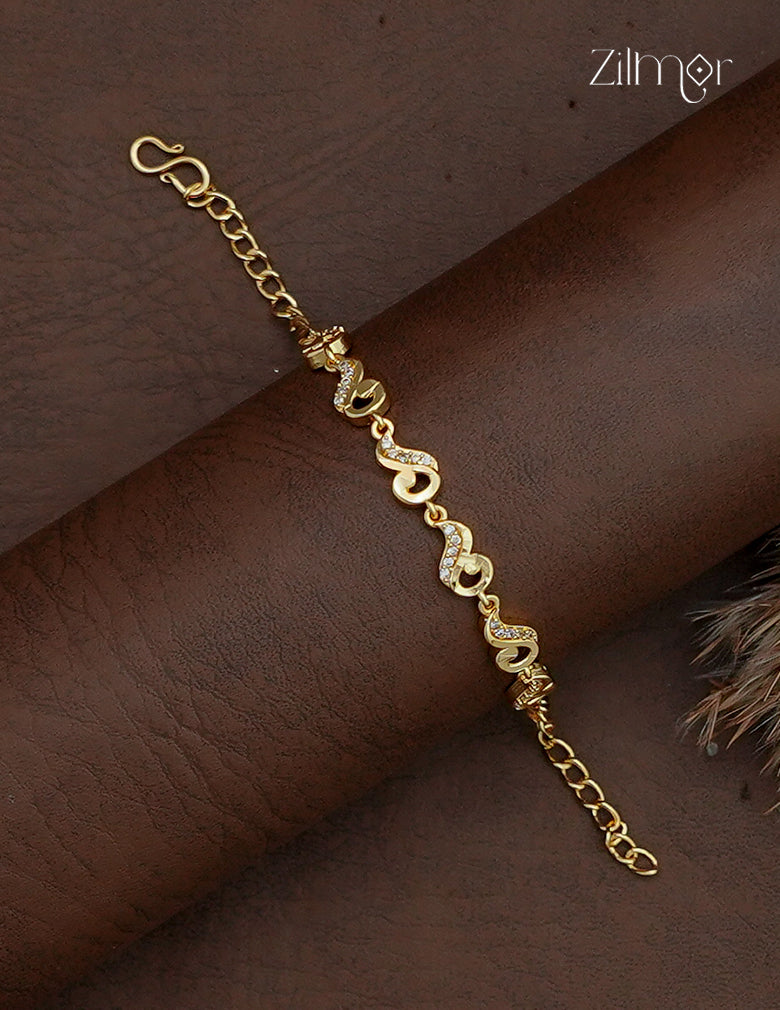 18K Gold Plated AD Stone Bracelet - PP1013059