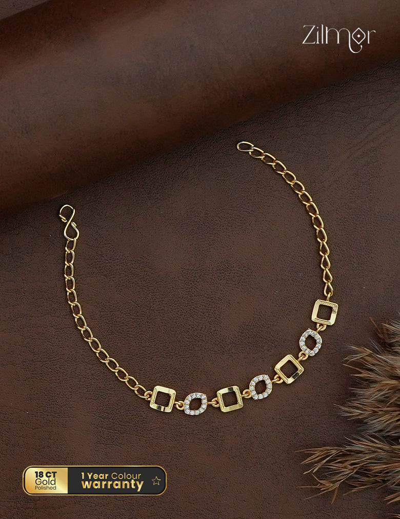 18K Gold Plated AD Stone Bracelet - PP1013063