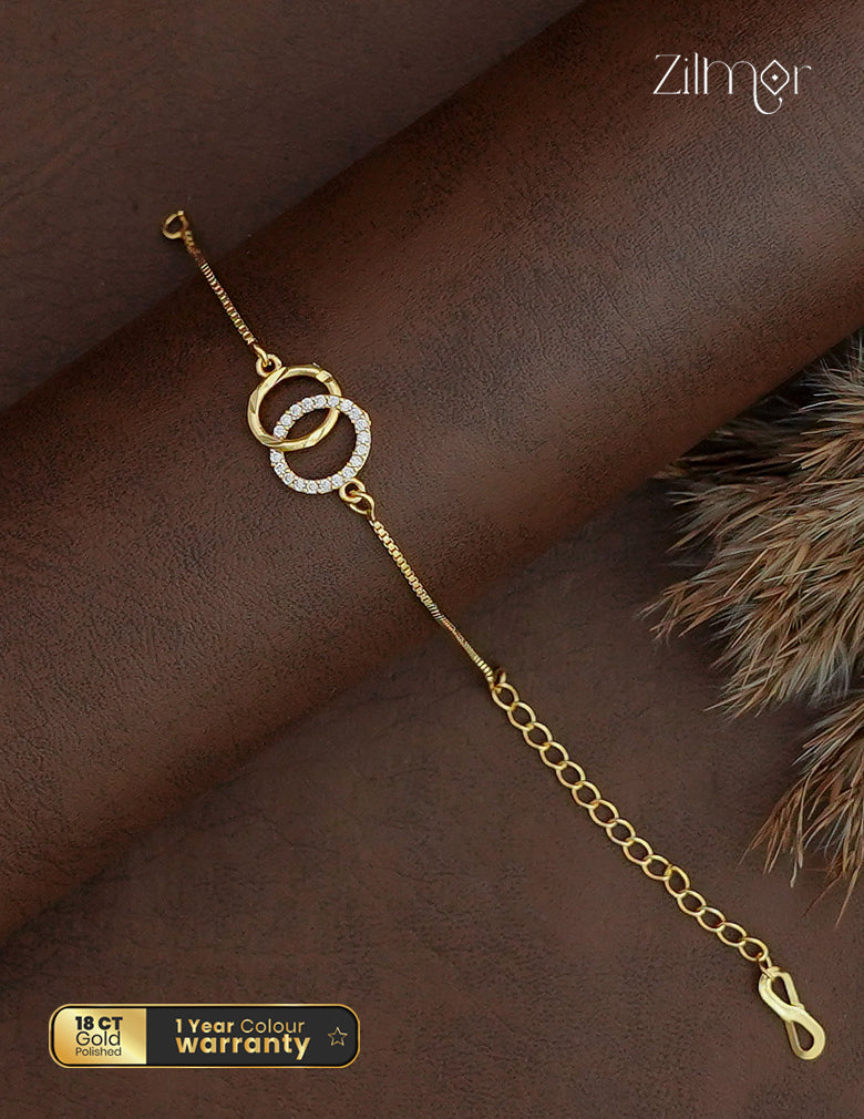 18K Gold Plated AD Stone Bracelet  - PP1013065
