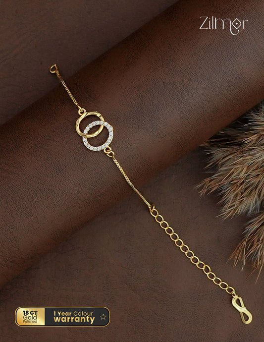 18K Gold Plated AD Stone Bracelet  - PP1013065