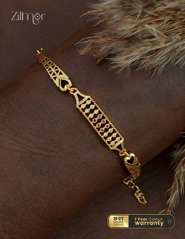 18K Gold Plated AD Stone  Bracelet - TR1012520