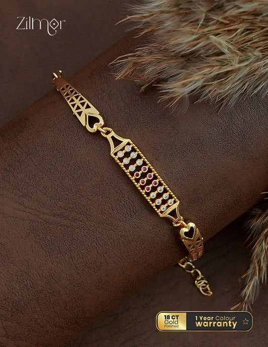 18K Gold Plated AD Stone  Bracelet - TR1012520