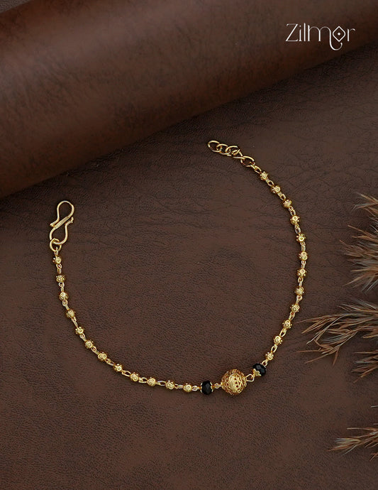 18K Gold Plated Ball Bead Chain Bracelet - SG1013058