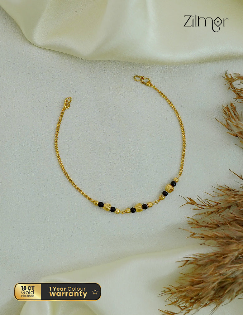 18K Gold Plated Coral Bead Bracelet  - PP1012584