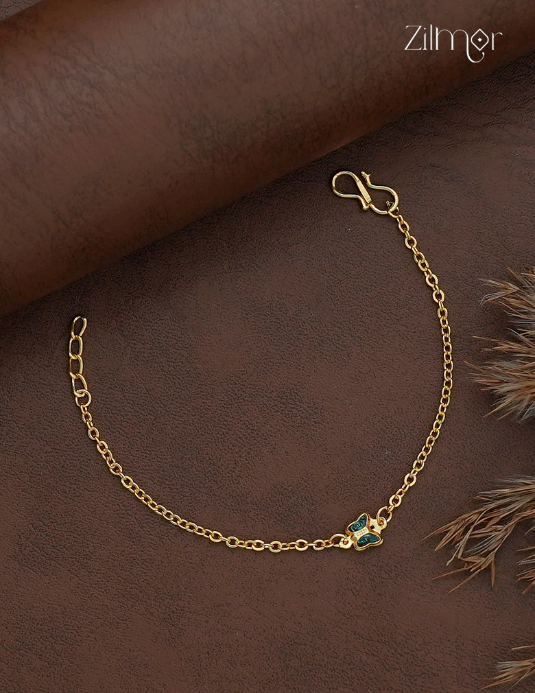 18K Gold Plated Butterfly Chain Bracelet - KY1013095