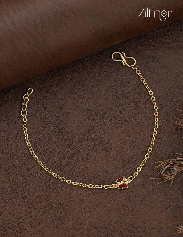 18K Gold Plated Butterfly Chain Bracelet - KY1013095