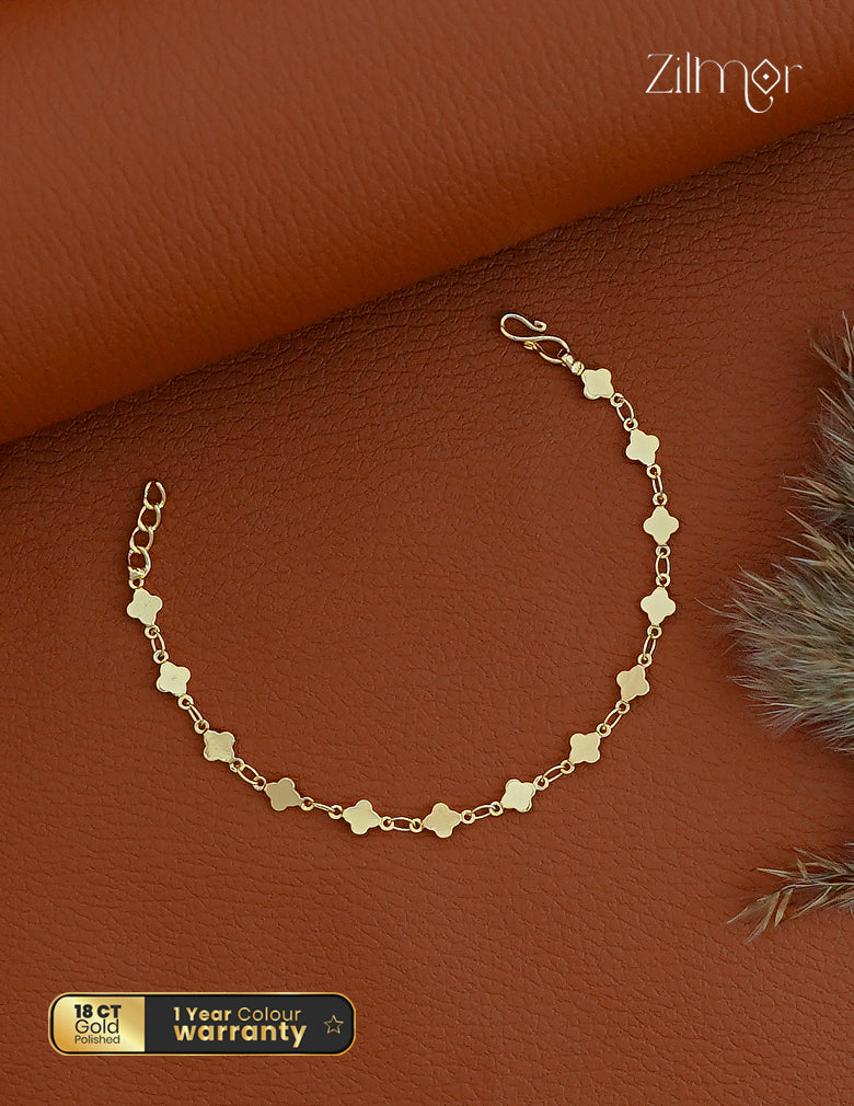18K Gold Plated Chain Bracelet - KT1012431