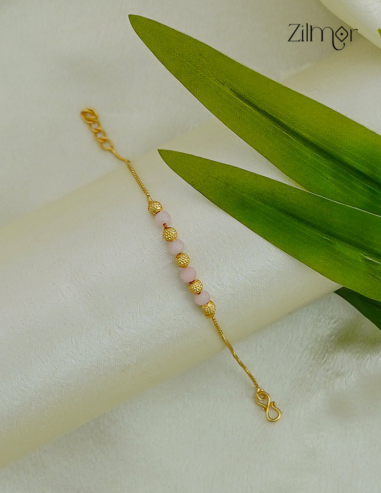 18K Gold Plated Crystal Gold Bead Bracelet - PP1012583