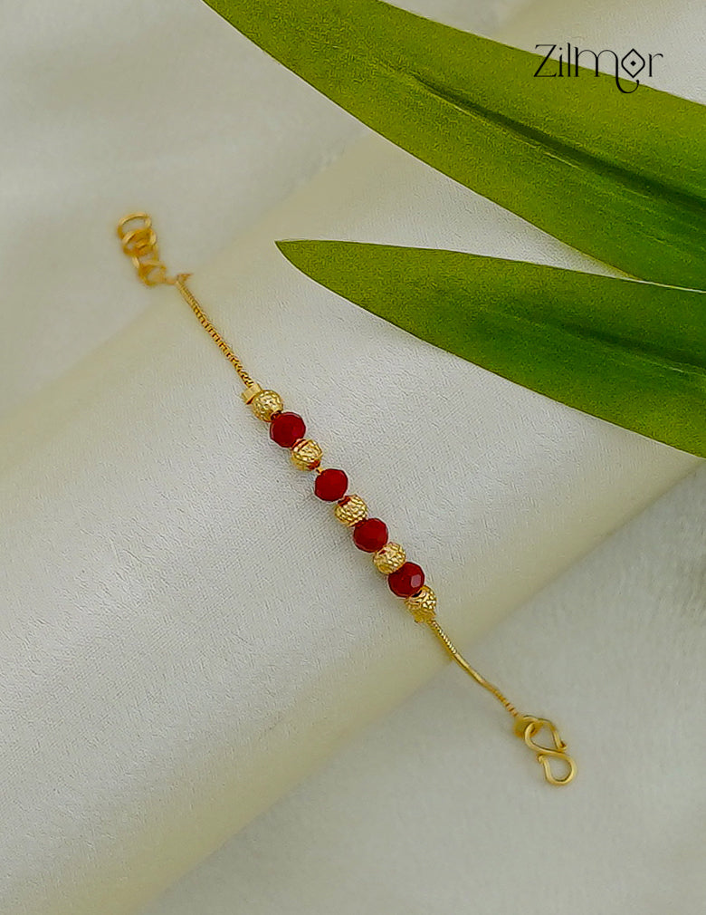 18K Gold Plated Crystal Gold Bead Bracelet - PP1012583