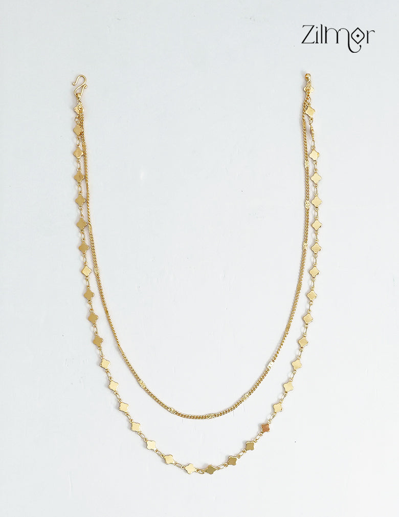 18K Gold Plated Double Layer Necklace - KT1012432
