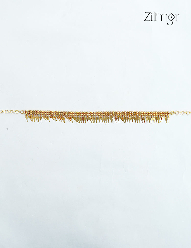 18K Gold Plated Elakkathali Choker Necklace - AC1012625