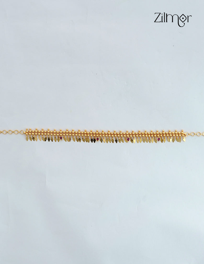 18K Gold Plated Elakkathali Choker Necklace - AC1012628