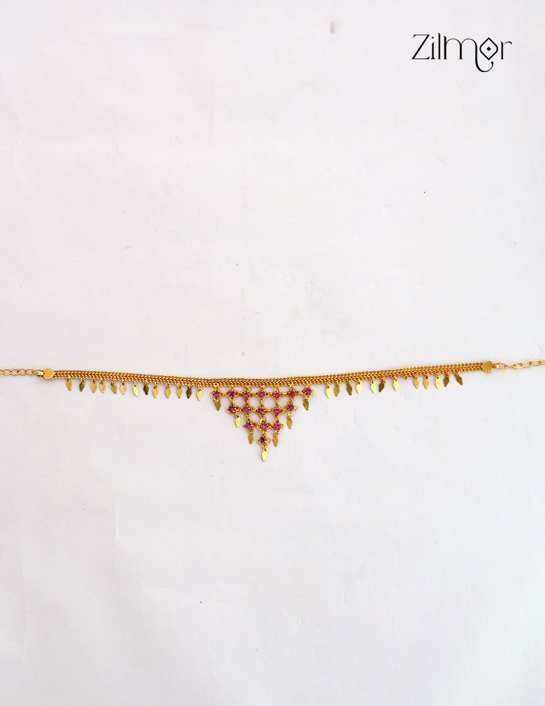 18K Gold Plated Elakkathali Choker Necklace - PP1012640