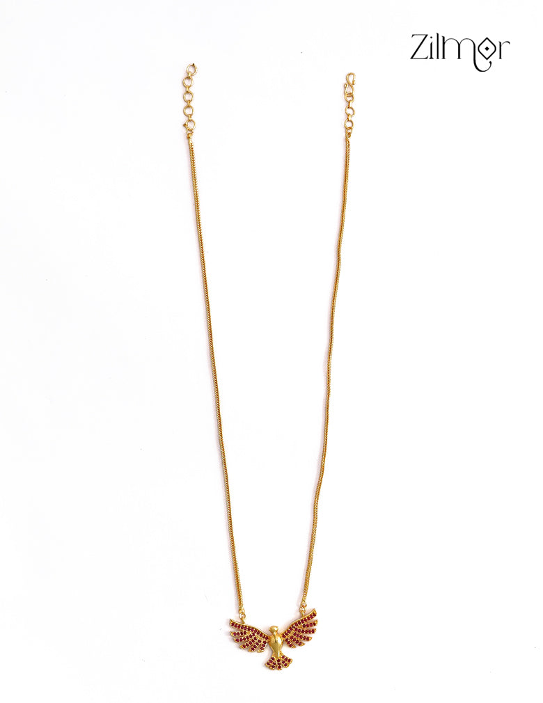 18K Gold Plated Garuda AD Stone Pendant Necklace – AG1012514