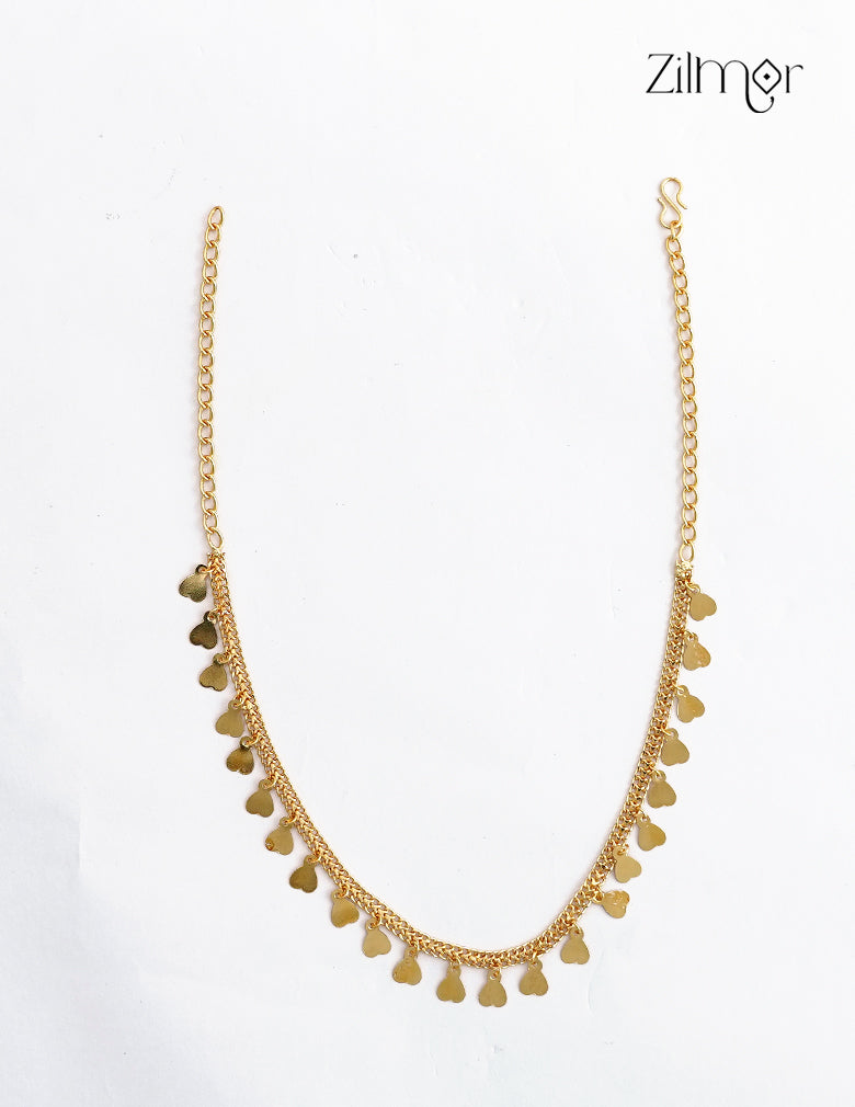 18K Gold Plated Heart Charm Chain Necklace - AC1012627