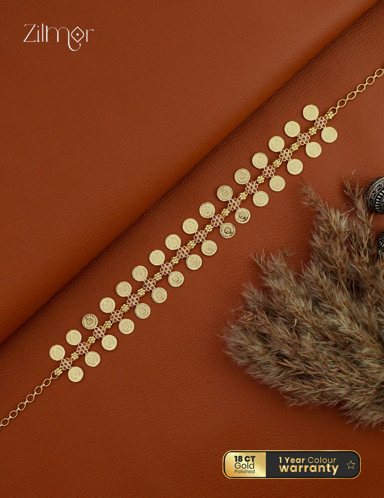 18K Gold Plated  Kaashu Coin Necklace - ZS1012430