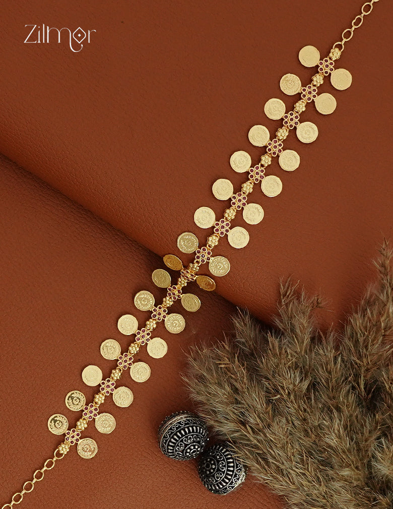 18K Gold Plated  Kaashu Coin Necklace - ZS1012430