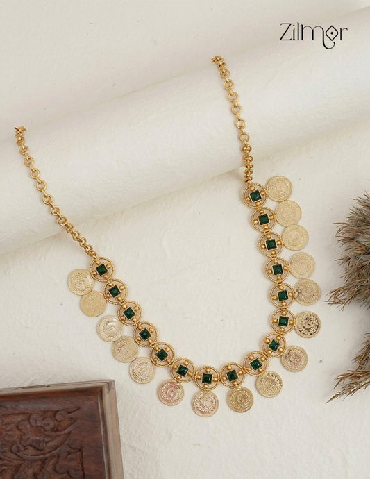 18K Gold Plated Kaashu Coin Necklace - ZS1012456